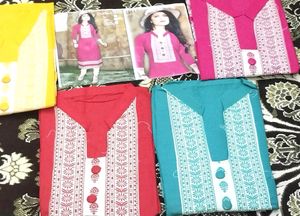 Kurti khadi 1 piece Rose design latest fancy/weste
