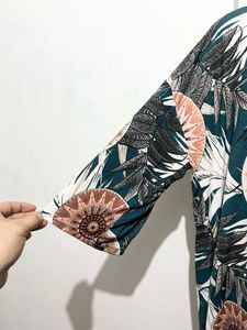 Length-43,,Boho Floral Print Maxi Dress