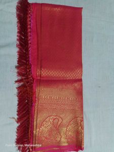 Vibrant Pink Silk Saree