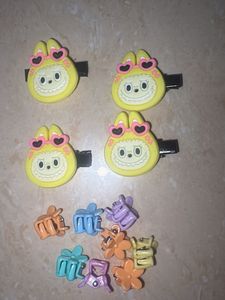 Cute Bunny Hair Clips & Mini Claw Set