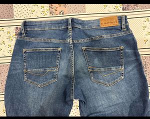 ESPRIT Men's Classic Blue Denim Jeans