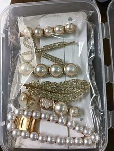 Pearl & Rhinestone Hair Clip Set