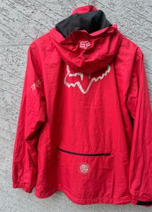 Fox Racing Red Hooded Jacket