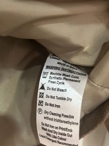 YK Suede Jacket 4-5yrs In Olive /khakhi Color