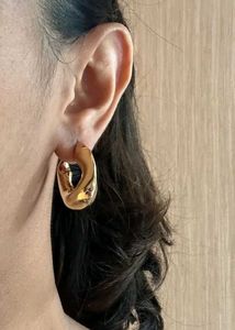 Chunky Gold Hoop Earrings