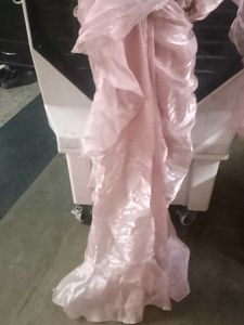 Elegant Pink Gown with Ruffles