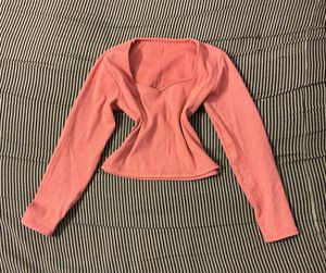 Cute Pink Long Sleeve Top