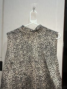 Sleeveless Leopard Print Top (s/m)