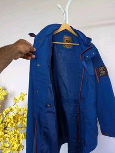 Blue Hooded Jacket
