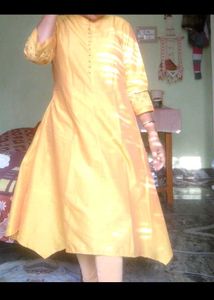 Yellow Anarkali Kurta