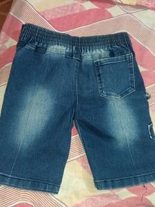 Boys' Blue Denim Cargo Shorts
