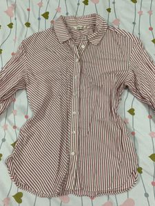 Striped Button-Up Shirt
