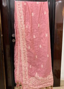 Pink Kurta Set with Tassels