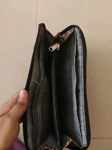 Boho Paisley Print Zipper Wallet