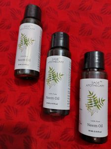 Sage Apothecary Neem Oil 30 Ml Each