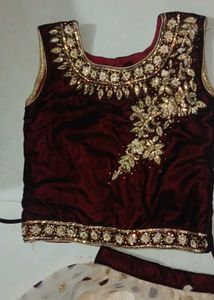 Vintage beaded lehanga