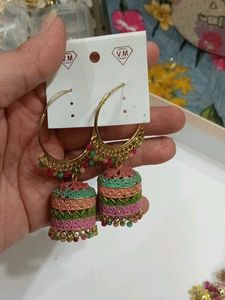 Boho Jhumka Earrings