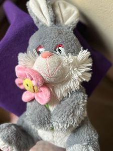 Pretty Bunny with Flower