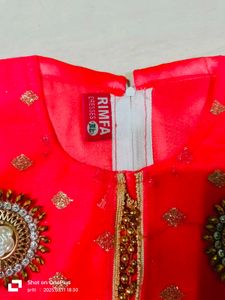 Red Frock For Baby Girls