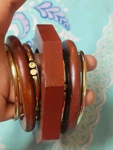 Wooden Bangles stack 2.2 to 8 available