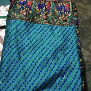 BANDHANI SAREE WITH MATCHING BLOUSE