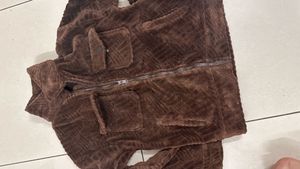 Cozy Brown Textured Jacket