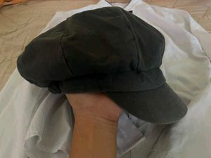 Women's Grey Newsboy/Baker Boy Cap | Soft &amp; Stylis