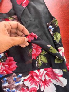 Floral Print Maxi Kurta with Leggings