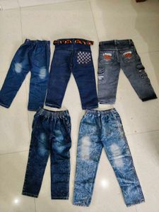 Kids Denim Jeans Combo (5 Pcs)