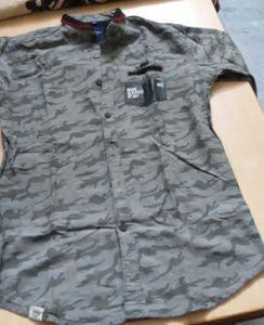 Men's Camouflage Print Shirt