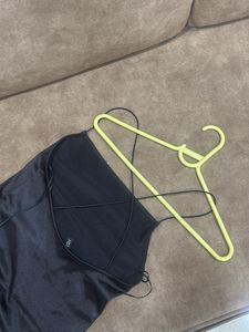 Sleek Black Slip Dress