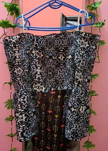 Crop Top Bell Sleeve