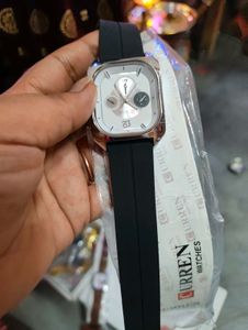 Stylish Watch with Black Strap