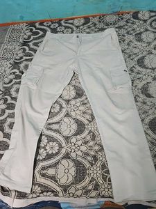 Men's Beige Cargo Pants