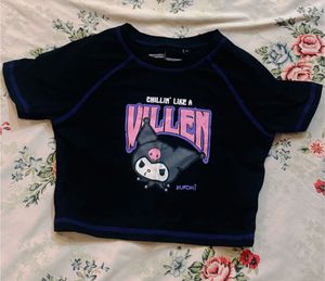 Kuromi "Chillin Like A Villain" Crop Top