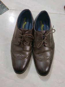 Brown Leather Oxford Shoes