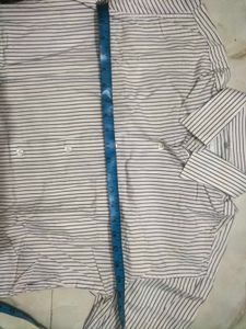 Men's Striped Button-Up Shirt