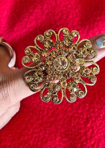 Exquisite Rhinestone Statement Ring