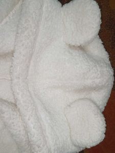 Cozy White Hoodie with Bear Ears