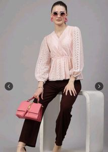 Chic Lace Peplum Top
