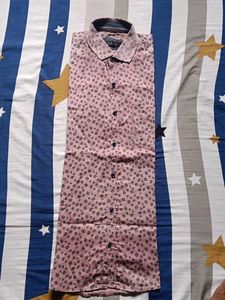 Pearl Men's Pink Leaf Print Shirt
