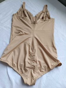 Women's Beige Lace Bodysuit Shapewear