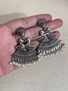 Bohemian Peacock Dangle Earrings