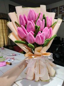 Handmade Pink Tulip Bouquet
