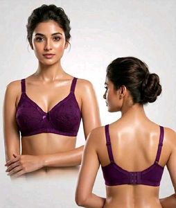 🌼Comfortable Purple Lace Bra Set