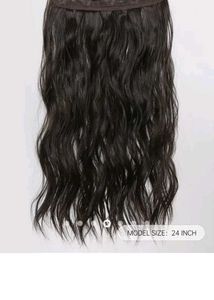Wavy blavk Clip-In Hair Extensions