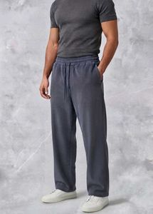Corduroy-Texture Relaxed Fit Trousers
