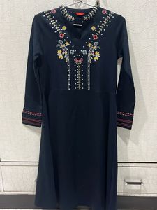 brand -“W” Elegant Embroidered Woolen Kurta