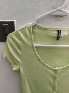 Cute Green Crop Top
