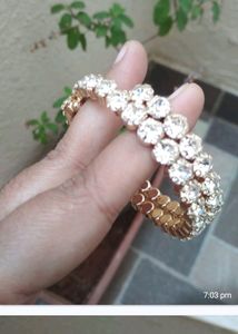 Sparkling Crystal Bangles Set